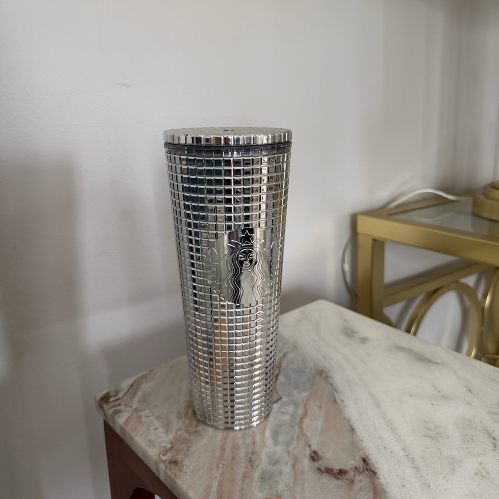 Starbucks Silver Holiday  Silver Tumbler